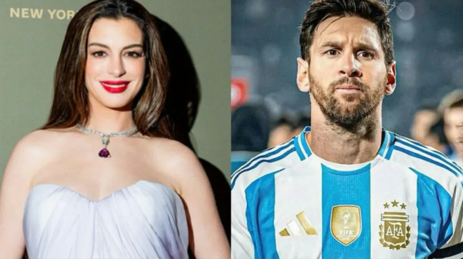 Anne Hathaway reveló una emotiva anécdota con su hijo que tuvo a Lionel Messi como protagonista