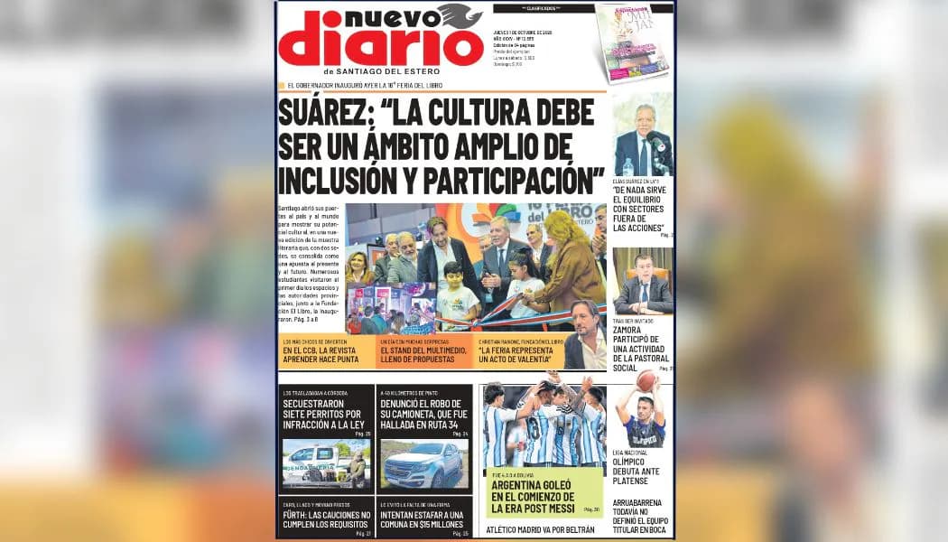 Nuevo Diario presenta una imperdible edición de jueves con 64 páginas