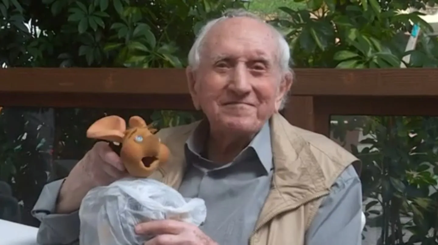 El Topo Gigio perdió a su histórica voz: murió Peppino Mazzullo a los 100 años