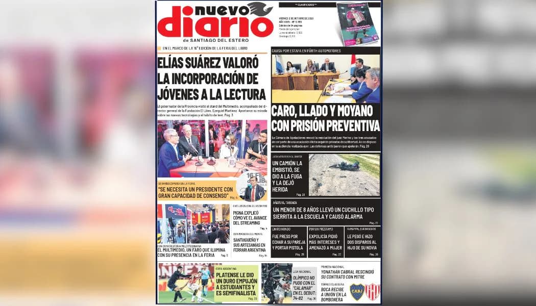Nuevo Diario ya está en la calle: las noticias que marcan este viernes