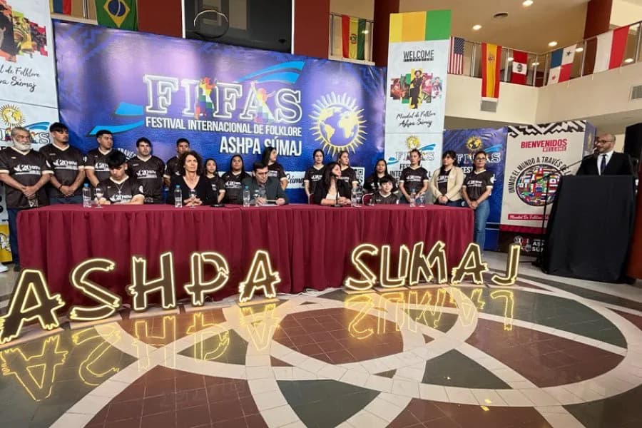 Presentaron la 20° edición del Festival Internacional de Folklore Ashpa Súmaj en el Centro Cultural San Martín