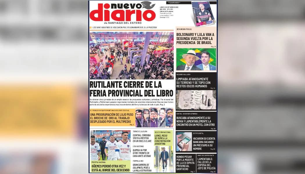 Nuevo Diario ya está en la calle: conocé los principales títulos de este lunes
