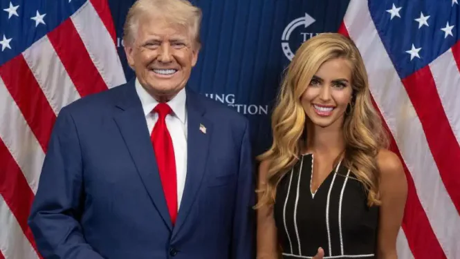Donald Trump nombró a la comentarista Katie Zacharia como nueva portavoz de la Casa Blanca