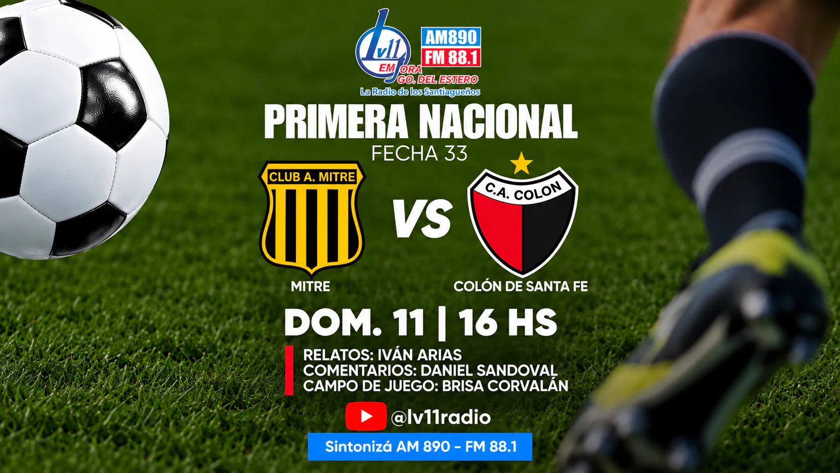 Mitre se juega mucho ante Colón y LV11 te lleva todas las emociones en vivo