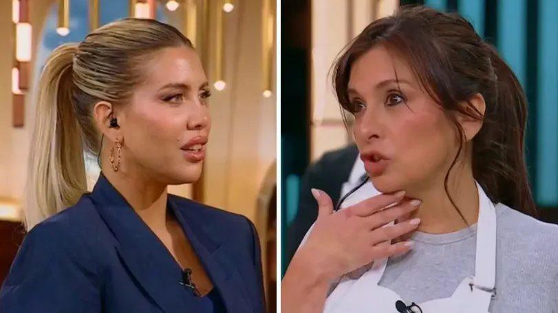Tenso cruce entre Edith Hermida y Wanda Nara en MasterChef Celebrity por Mauro Icardi y Maxi López
