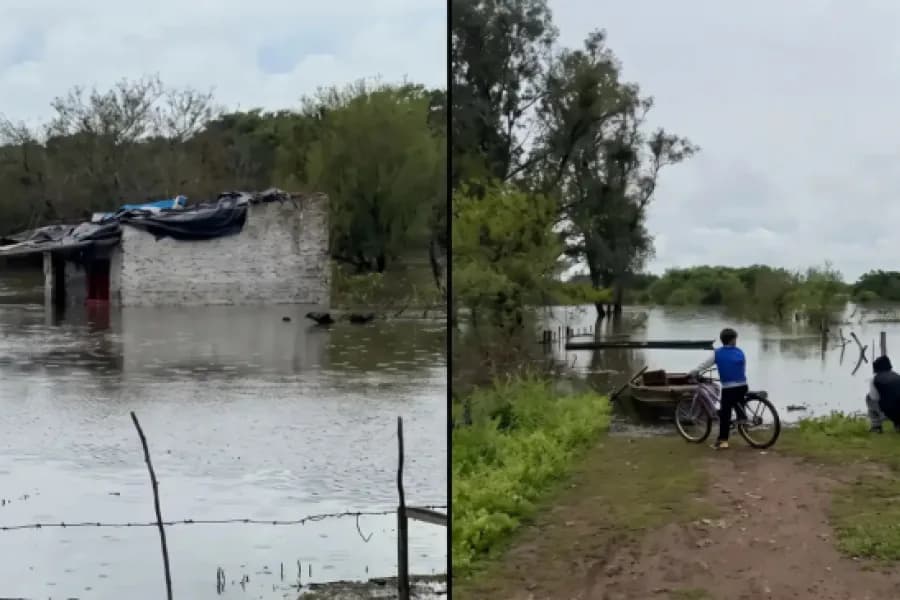 La crecida de los ríos inundó calles y provocó evacuaciones en Corrientes y Entre Ríos