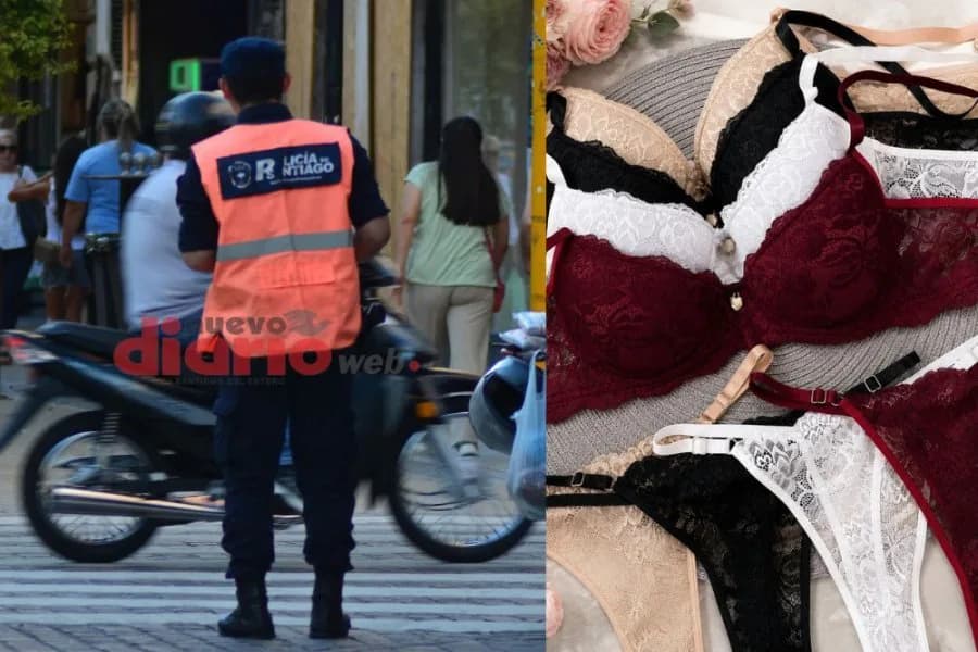 Entró como clienta, escondió ocho conjuntos de lencería y terminó aprehendida en Santiago