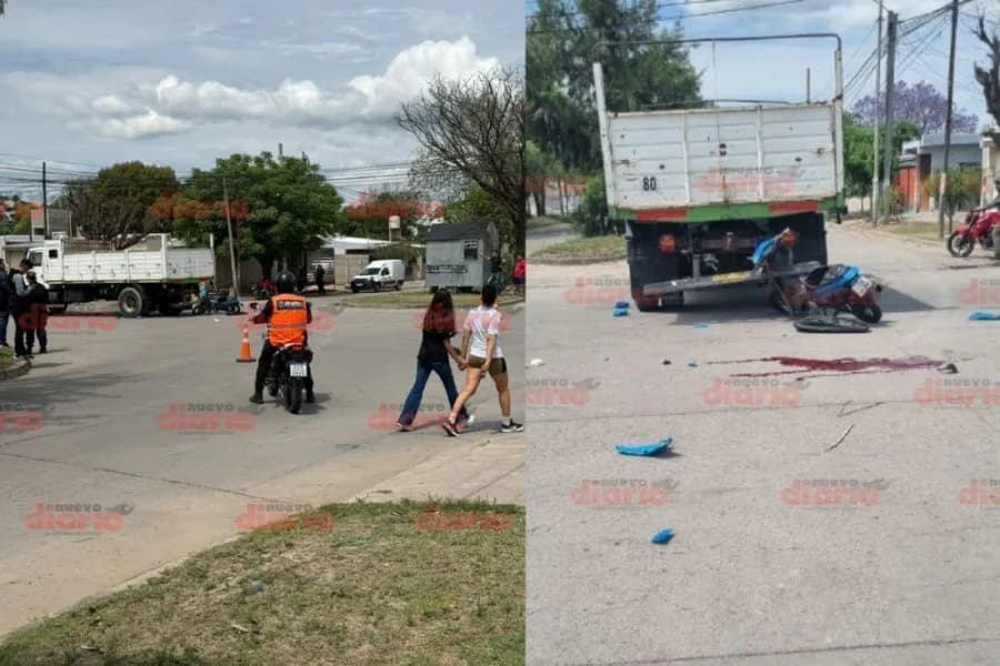 Identificaron al motociclista que murió tras chocar contra un camión en el barrio Vinalar