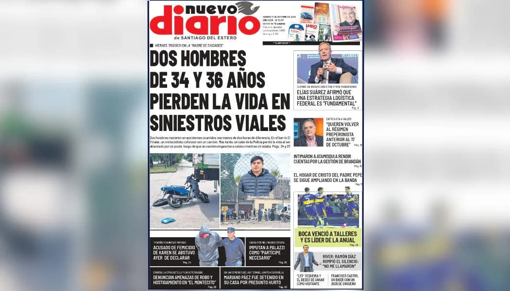 Sábado de Nuevo Diario: 112 páginas con actualidad, deportes, espectáculos y mucho más