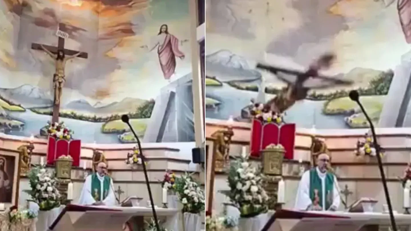 Un sacerdote murió tras ser aplastado por una cruz durante una misa en Ecuador