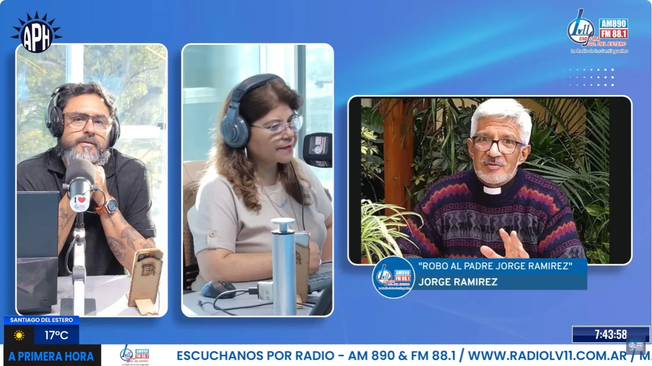 El padre Jorge Ramírez rompió el silencio en LV11: “Prefiero que se lleve todo y no terminar en el hospital”