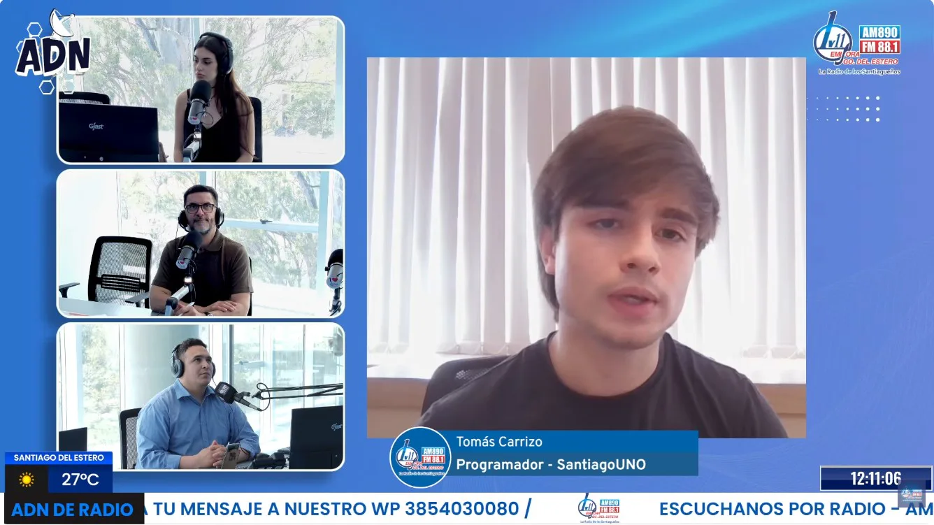 Tiene 19 años, aprendió a programar a los 9 y creó una plataforma inmobiliaria para Santiago del Estero
