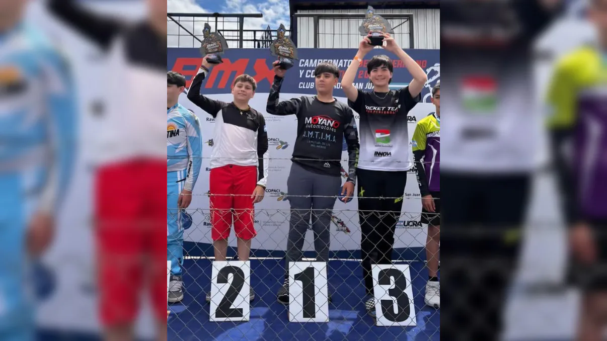 El joven piloto Ihan Stabio se consagró subcampeón argentino de BMX