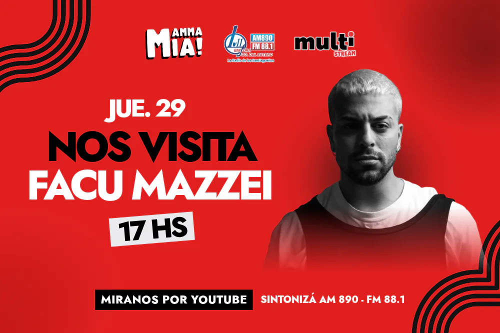 Facu Mazzei visita Mamma Mia! y promete una tarde llena de diversión y sorpresas