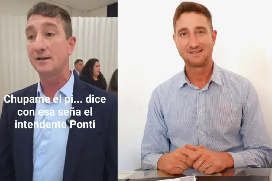 Repudio generalizado en Quimilí por gestos obscenos del intendente Diego Ponti durante un acto oficial