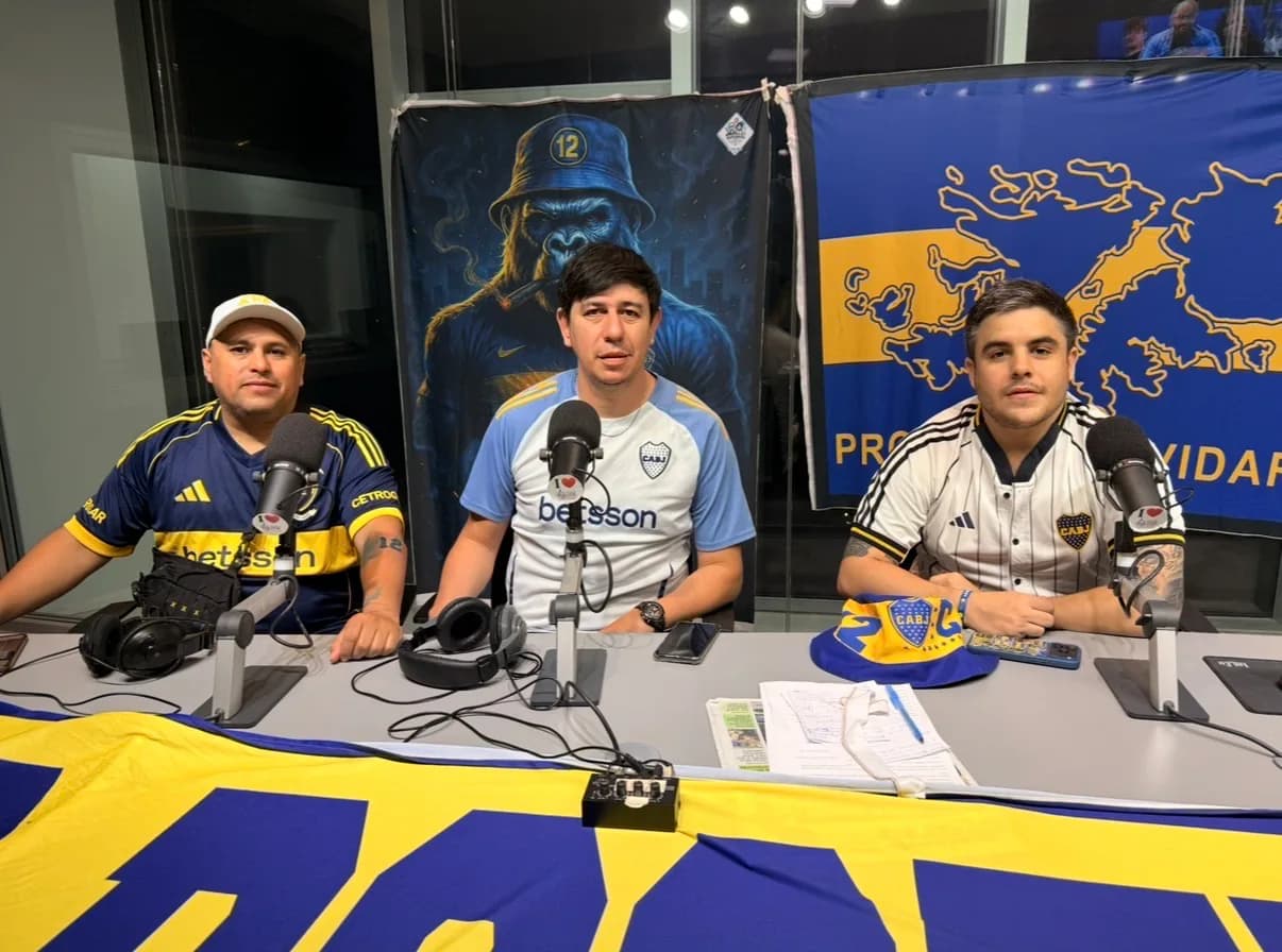 Pasión azul y oro en los estudios de Radio LV11: la peña "Bosteros del Norte" palpitó el Superclásico con todo el color xeneize