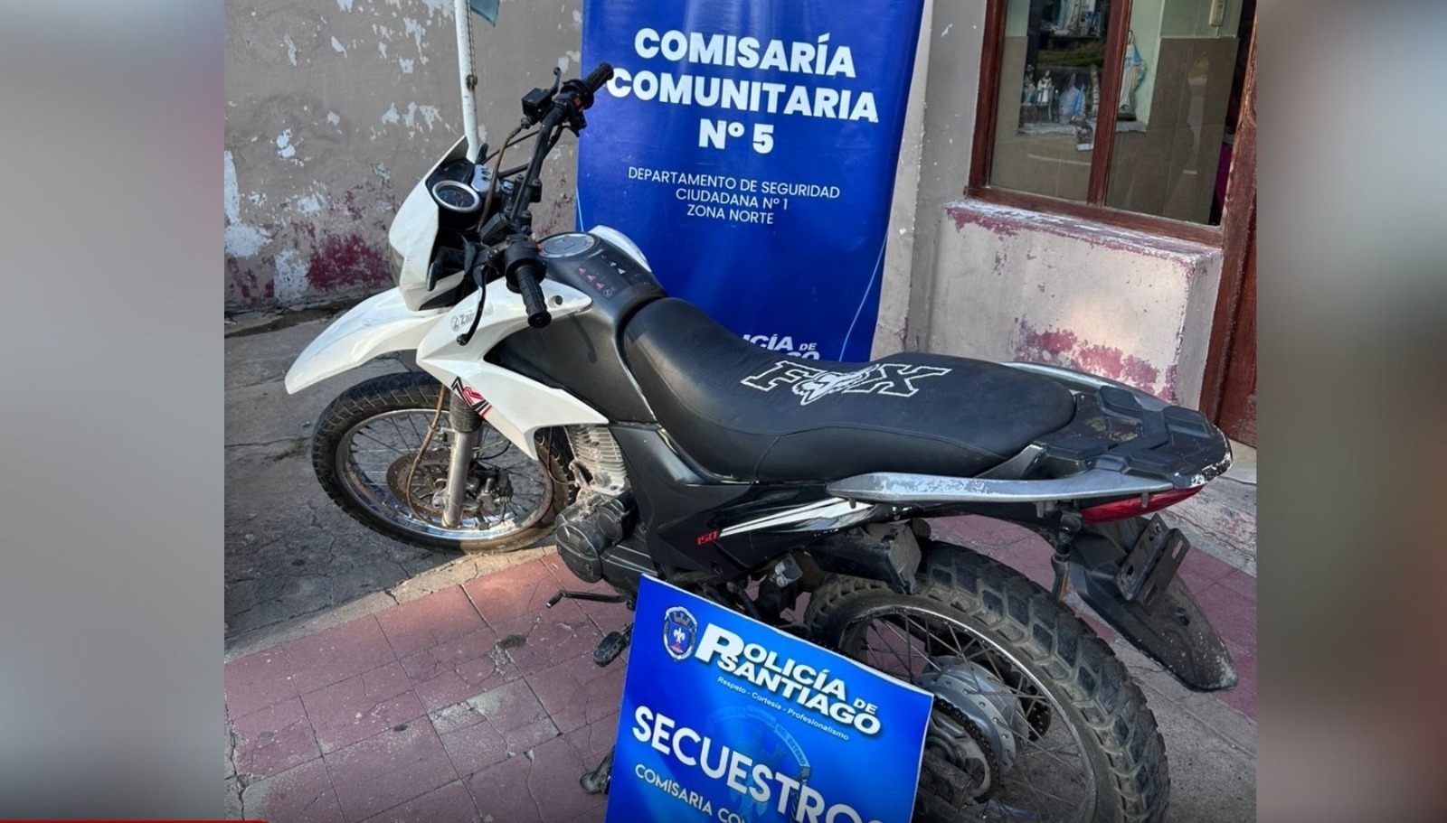 Recuperan una motocicleta robada en la zona norte de la Capital