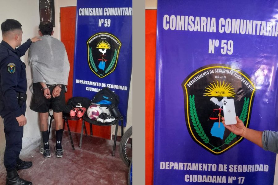 Lo filmaron robando: detuvieron a "Totoño" con botines y un celular