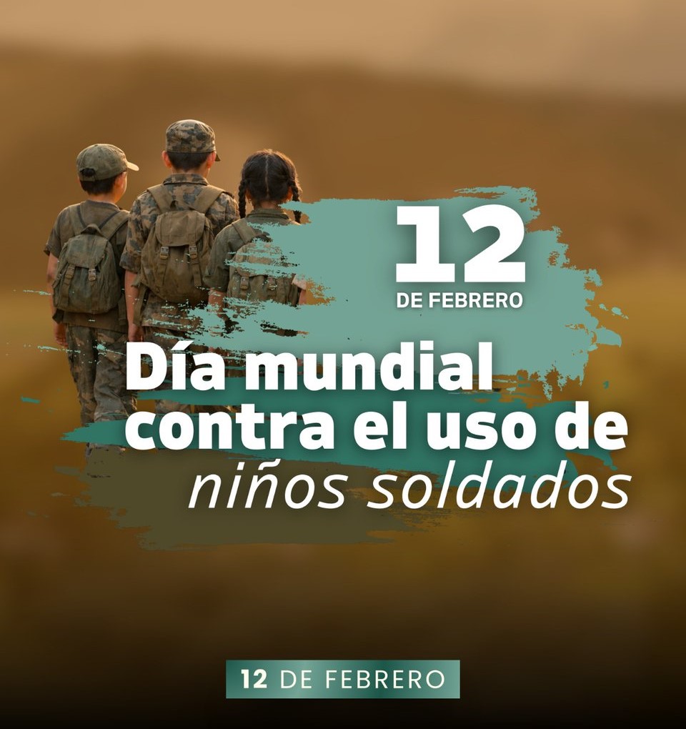 Día Mundial contra el Uso de Niños Soldado: una deuda urgente con la infancia