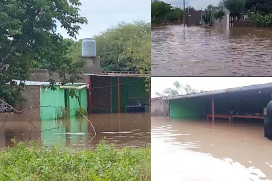 Temporal en Guasayán: familias de Lavalle quedaron bajo el agua tras 200 milímetros de lluvia