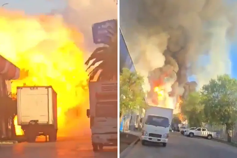 Tragedia en Chile: al menos cuatro muertos y 17 heridos por la explosión de un camión con gas en Santiago