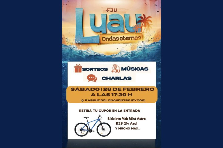 Música, fe y el sorteo de una bici: llega “Luau” al Parque del Encuentro
