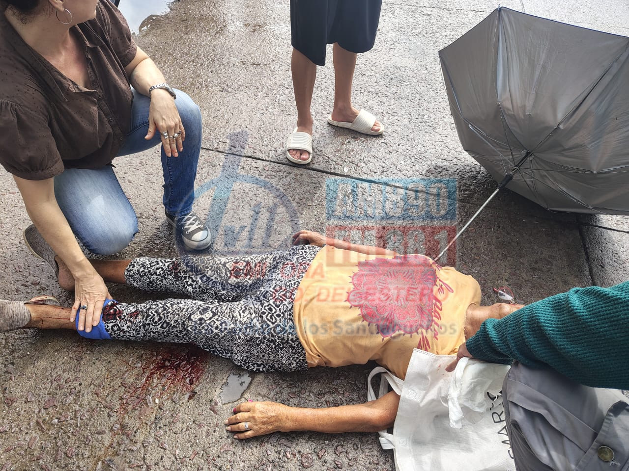 Grave accidente: una mujer mayor fue atropellada al cruzar la calle