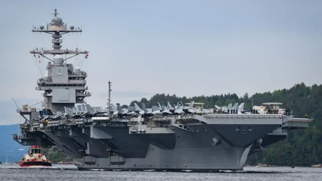 El portaaviones USS Gerald R. Ford regresará a Grecia tras un incendio a bordo