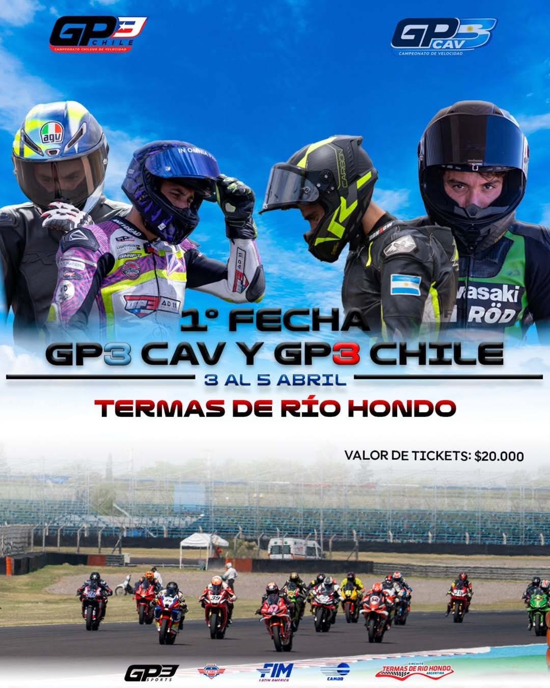 Termas de Río Hondo recibe al GP3 Argentina y GP3 Chile en un fin de semana a pura velocidad