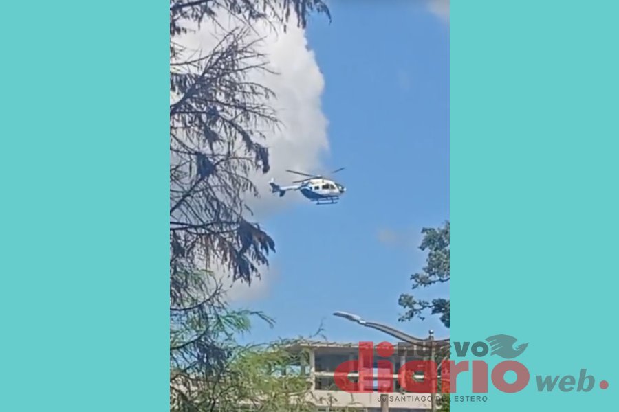 Un helicóptero generó inquietud con reiterados sobrevuelos en la zona de Tribunales