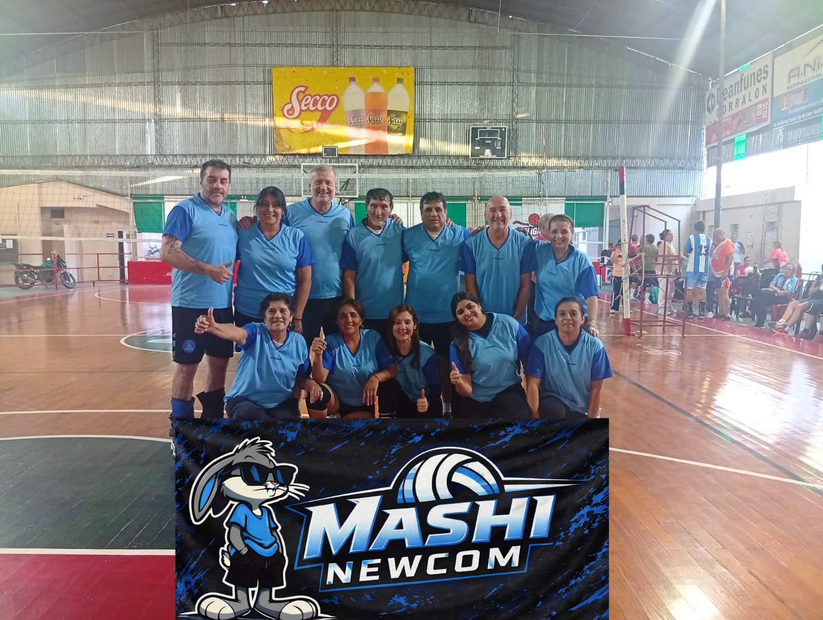 Mashi Newcom vivió un debut inolvidable con espíritu de amistad y compañerismo