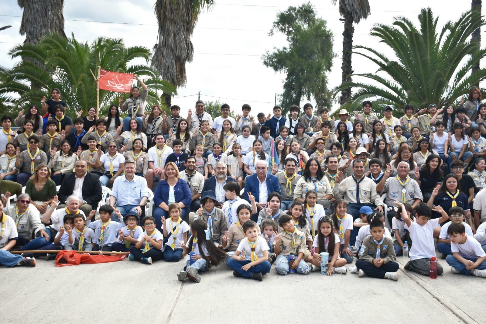 Funcionarios municipales y provinciales participaron de la apertura distrital de Scouts Argentina en el Parque Sur