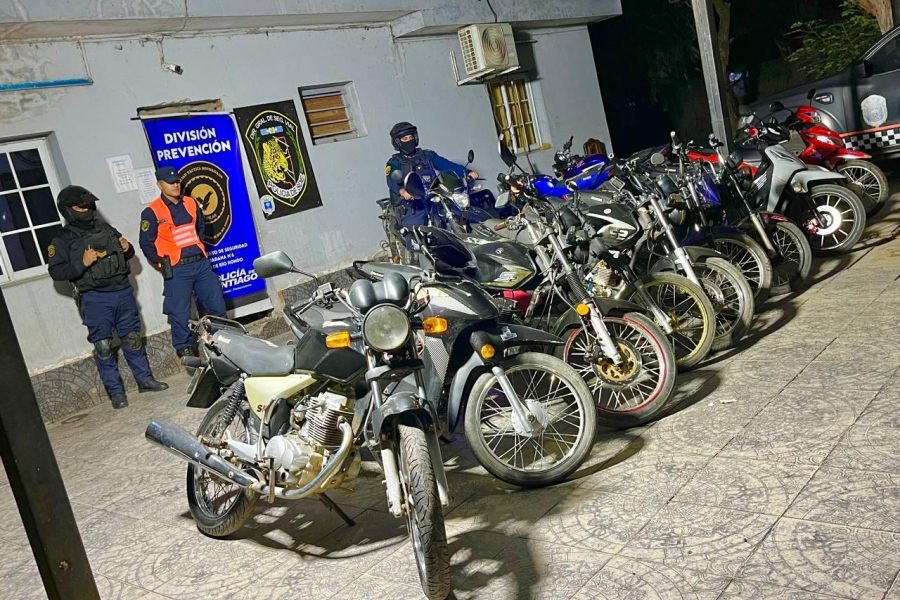 Las Termas reforzó controles y secuestró nueve motos en un operativo contra picadas ilegales